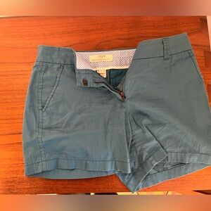 J. Crew Blue Flat Front Women's Shorts